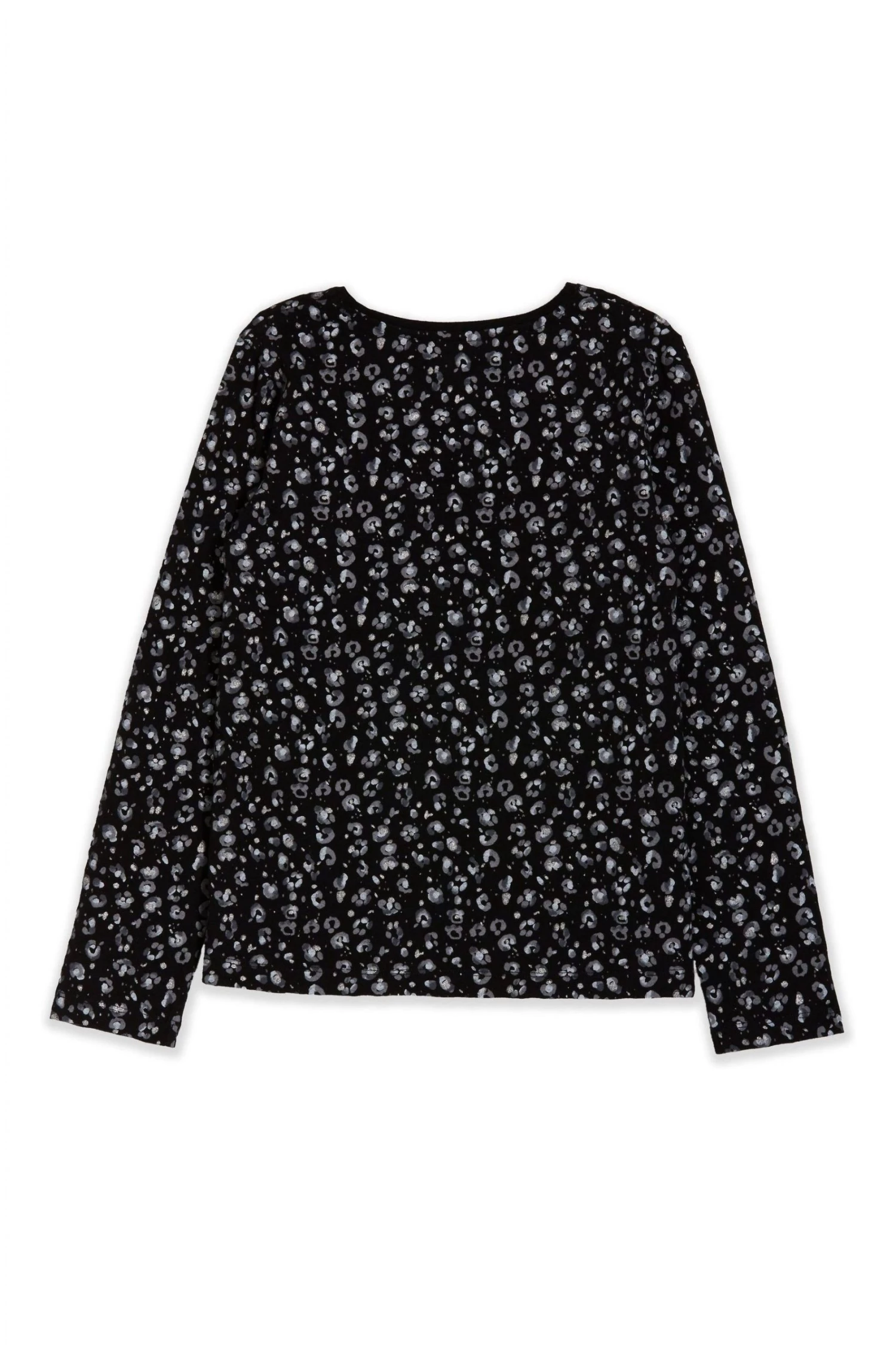 M&Co Black Print Long Sleeve Top 3 M&Co Black Print Long Sleeve Top