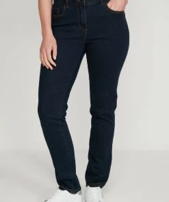 M&Co Blue Basic Straight Leg Jeans