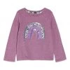 M&Co Purple Rainbow Applique Top