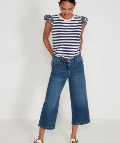 M&Co Blue Stripe Broderie Top -M&Co Sales Shop unnamed file 1100 scaled