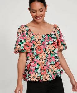 M&Co Black Bright Floral Top -M&Co Sales Shop unnamed file 1105 scaled