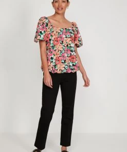 M&Co Black Bright Floral Top -M&Co Sales Shop unnamed file 1107 scaled