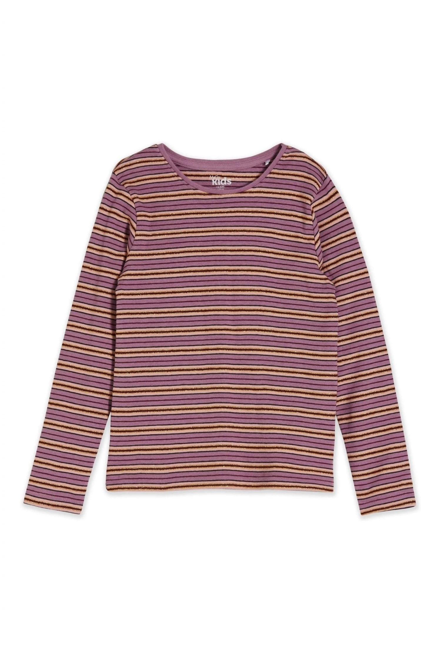 M&Co Purple Stripe Long Sleeve Top 3 M&Co Purple Stripe Long Sleeve Top
