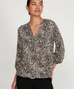 M&Co Black Animal Print Wrap Top -M&Co Sales Shop unnamed file 1112 scaled