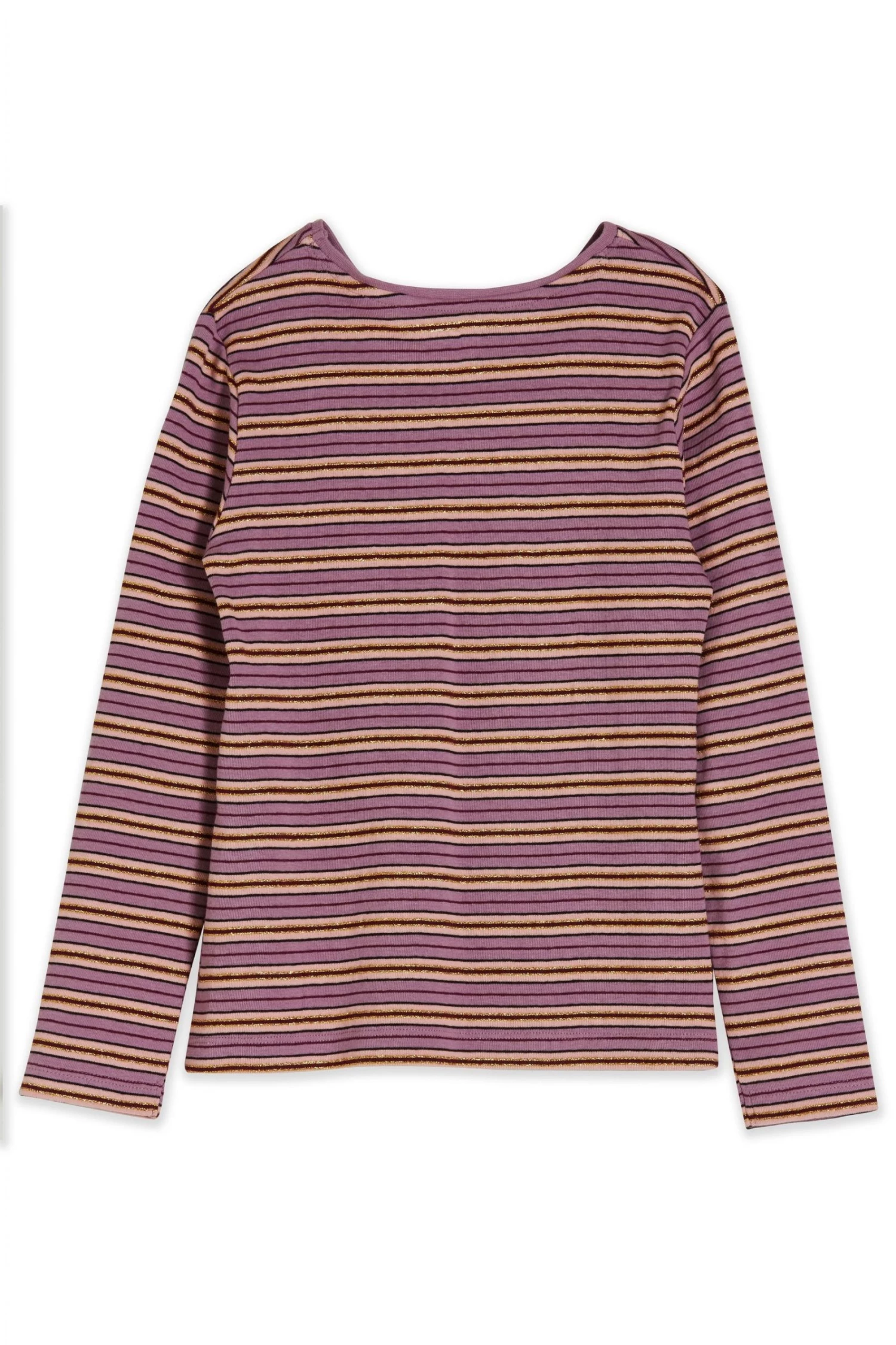 M&Co Purple Stripe Long Sleeve Top 4 M&Co Purple Stripe Long Sleeve Top - Image 2