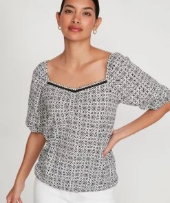 M&Co White Aztec Print Top -M&Co Sales Shop unnamed file 1149 scaled