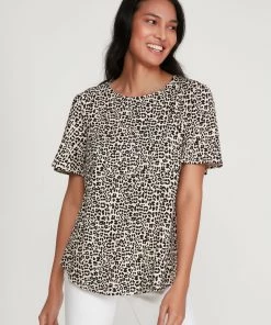 M&Co Brown Leopard Print Flutter Sleeve Top -M&Co Sales Shop unnamed file 1155 scaled