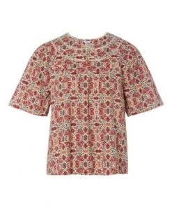 M&Co Pink Tile Print Dobby Top -M&Co Sales Shop unnamed file 1162