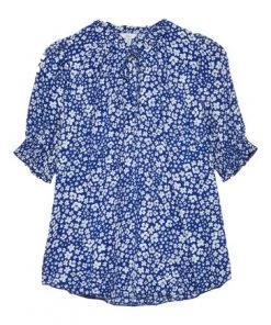 M&Co Blue Dtisy Floral Blouse -M&Co Sales Shop unnamed file 1169