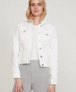 M&Co White Denim Jacket