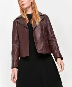 M&Co Red Leather Jacket