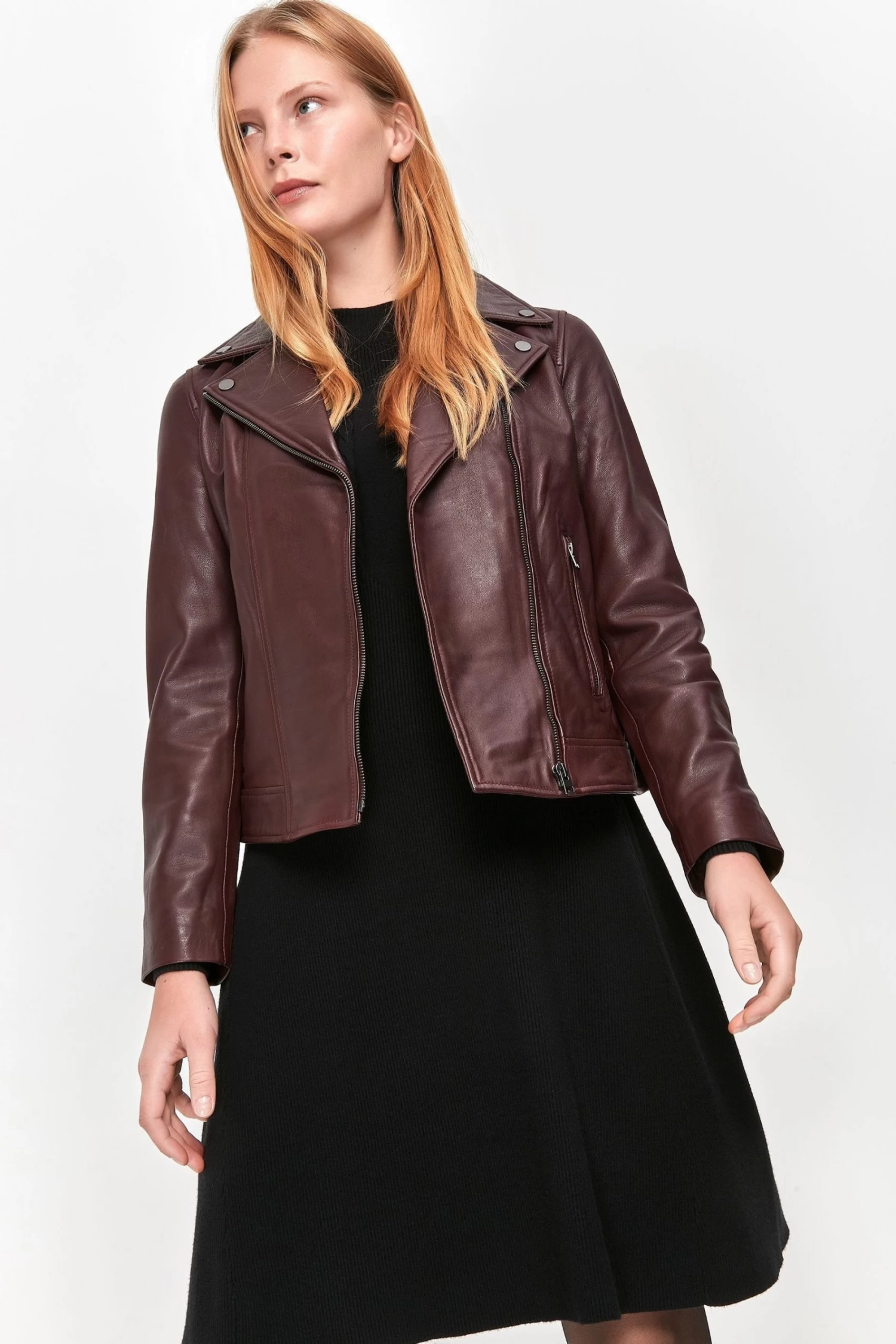 M&Co Red Leather Jacket 3 M&Co Red Leather Jacket