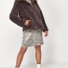 M&Co Brown Short Faux Fur Jacket