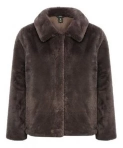 M&Co Brown Short Faux Fur Jacket -M&Co Sales Shop unnamed file 1260