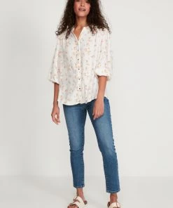 M&Co Cream Petite Ditsy Floral Shirt -M&Co Sales Shop unnamed file 1271 scaled