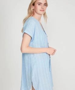 M&Co Blue Textured Beach Shirt -M&Co Sales Shop unnamed file 1291 scaled