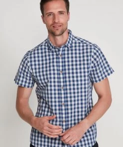 M&Co Blue Grid Checked Shirt