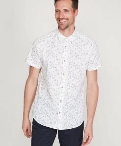 M&Co White Bird Print Shirt