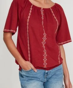 M&Co Red Aztec Gypsy Top -M&Co Sales Shop unnamed file 131 scaled