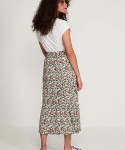 M&Co Orange Petite Ditsy Floral Button Skirt -M&Co Sales Shop unnamed file 1318 scaled