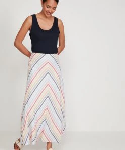 M&Co Whte Chevron Stripe Linen Maxi Skirt -M&Co Sales Shop unnamed file 1327 scaled