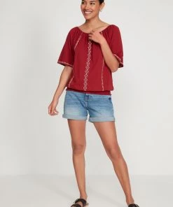 M&Co Red Aztec Gypsy Top -M&Co Sales Shop unnamed file 133 scaled