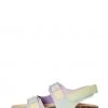 M&Co Cream Rainbow Glitter Cork Sandals