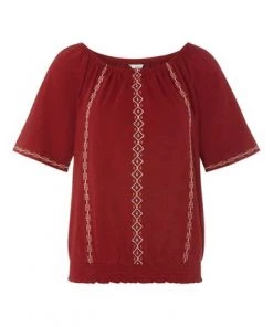 M&Co Red Aztec Gypsy Top -M&Co Sales Shop unnamed file 135