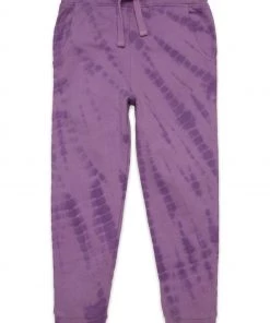 M&Co Purple Tye Dye Joggers