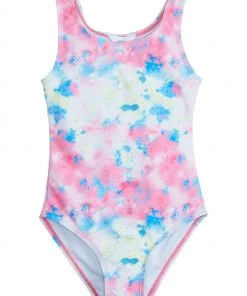 M&Co Pink Tie-Dye Swimsuit