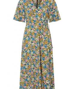 M&Co Blue Lace Trim Floral Midi Dress -M&Co Sales Shop unnamed file 1375