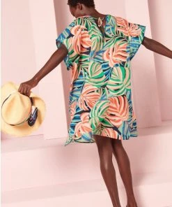 M&Co Blue Palm Print Kaftan -M&Co Sales Shop unnamed file 1382 scaled