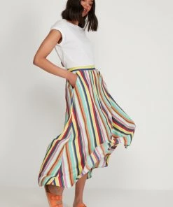 M&Co Yellow Bright Stripe Midi Skirt -M&Co Sales Shop unnamed file 1387 scaled