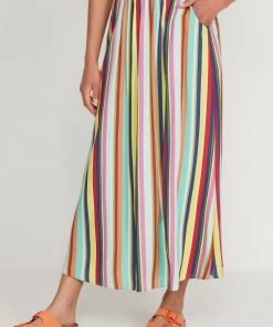 M&Co Yellow Bright Stripe Midi Skirt -M&Co Sales Shop unnamed file 1388 scaled