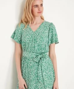 M&Co Green Floral Tiered Midi Dress -M&Co Sales Shop unnamed file 1411 scaled