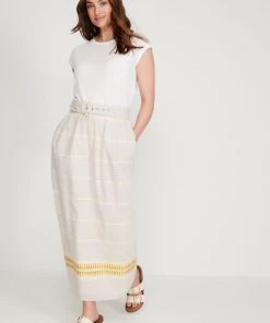 M&Co Yellow Belted Maxi Skirt -M&Co Sales Shop unnamed file 1423 scaled