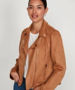 M&Co Brown Suedette Biker Jacket -M&Co Sales Shop unnamed file 1429 scaled