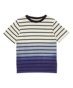 M&Co Blue Tie Dye Stripe T-Shirt -M&Co Sales Shop unnamed file 1436