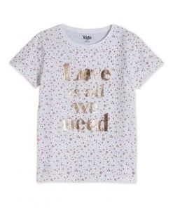 M&Co White Love Slogan T-Shirt -M&Co Sales Shop unnamed file 146