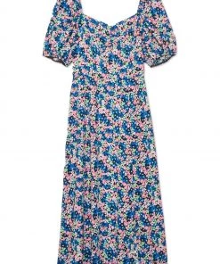 M&Co Blue Floral Sweetheart Midi Dress -M&Co Sales Shop unnamed file 1497 scaled