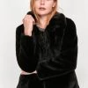 M&Co Black Short Faux Fur Jacket