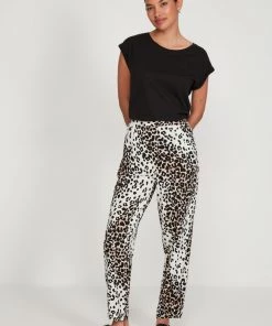 M&Co Brown Animal Print Joggers