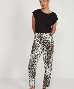 M&Co Brown Animal Print Joggers -M&Co Sales Shop unnamed file 1541