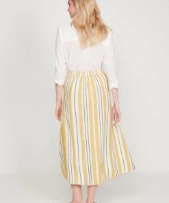 M&Co Yellow Button-Through Linen Skirt -M&Co Sales Shop unnamed file 1581 scaled