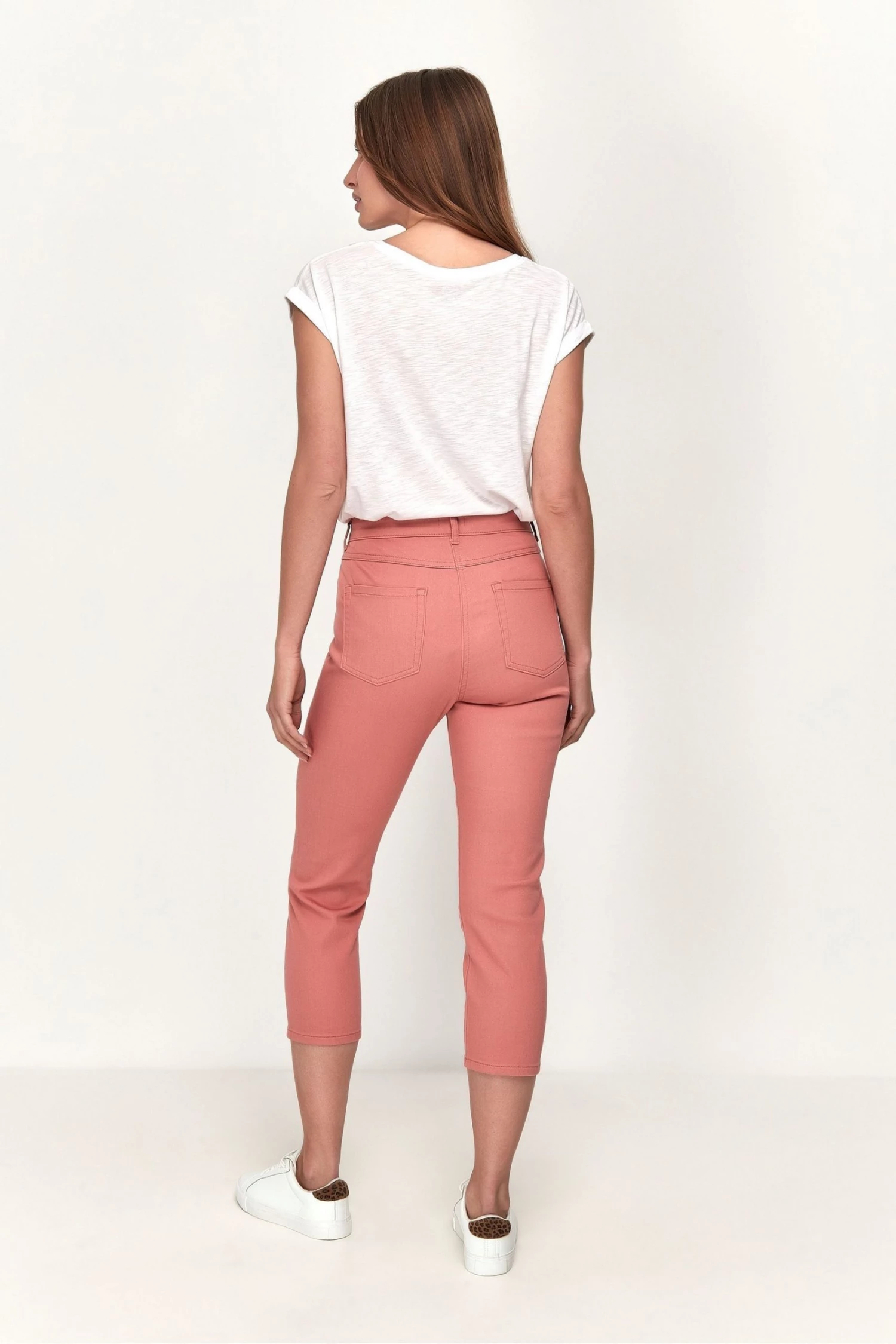 M&Co Petite Red Super Soft Slim Cropped Jeans 4 M&Co Petite Red Super Soft Slim Cropped Jeans - Image 2