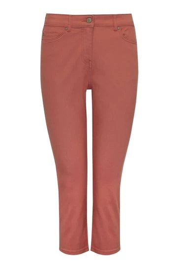 M&Co Petite Red Super Soft Slim Cropped Jeans 8 M&Co Petite Red Super Soft Slim Cropped Jeans - Image 6