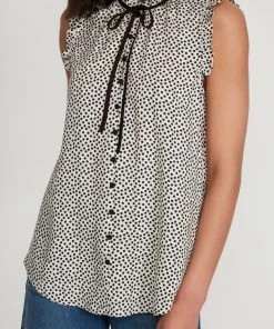 M&Co White Spot Shell Top -M&Co Sales Shop unnamed file 1605 scaled