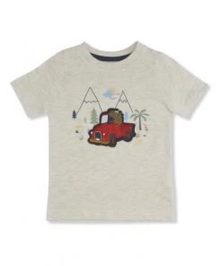 M&Co Cream 3D Dino Truck T-Shirt -M&Co Sales Shop unnamed file 1621