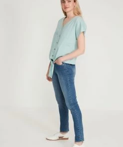 M&Co Green Linen Tie Front Top -M&Co Sales Shop unnamed file 1625 scaled