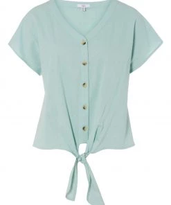 M&Co Green Linen Tie Front Top -M&Co Sales Shop unnamed file 1626 scaled